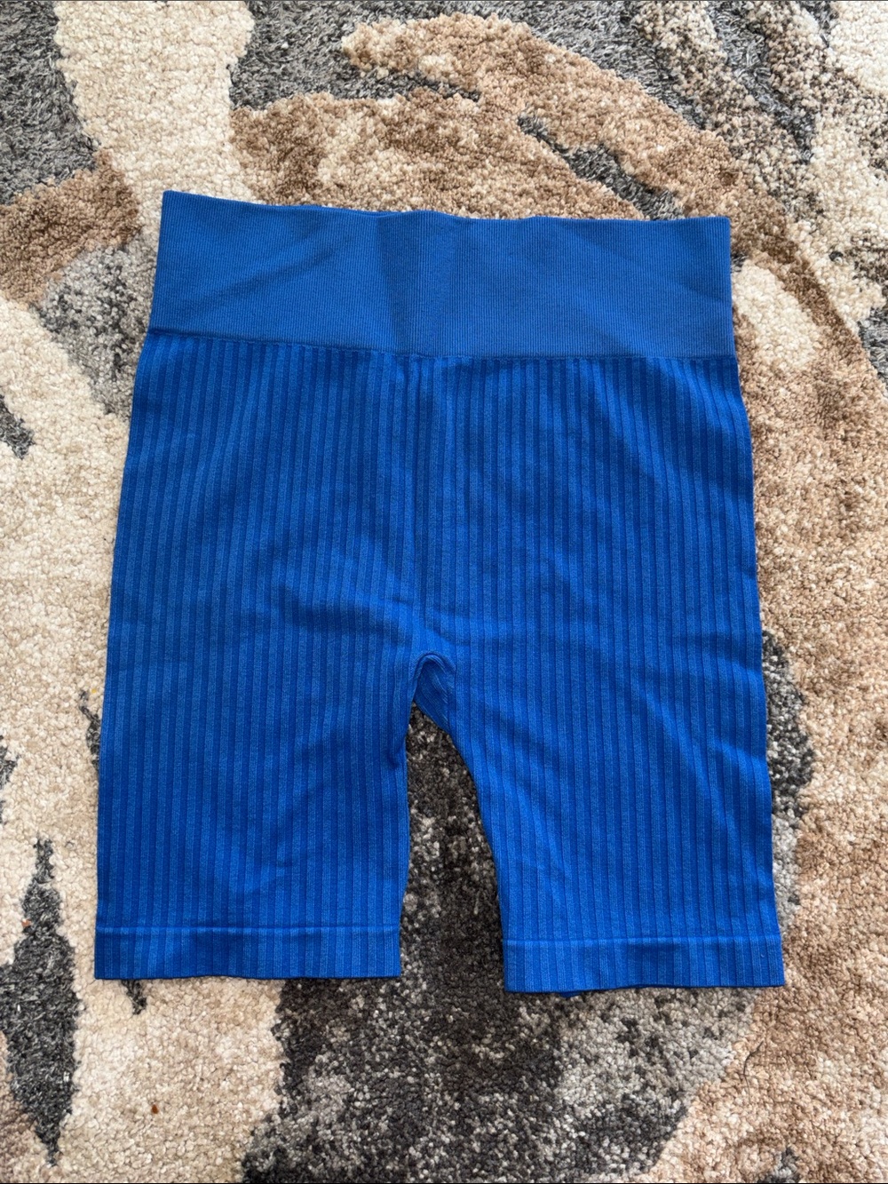 No Boundaries Royal Blue Ribbed Bike Shorts